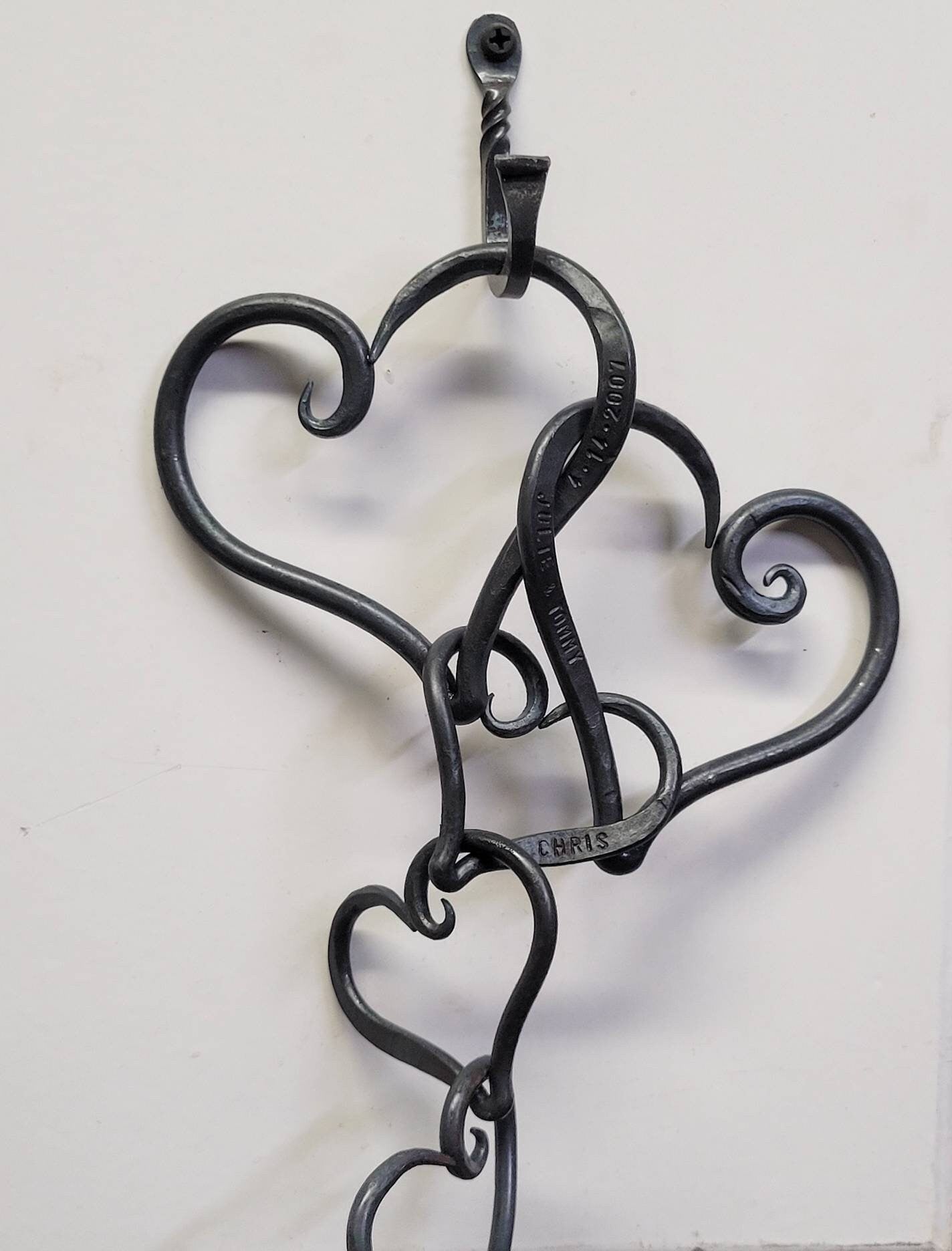 Family of Linked Hearts Decor