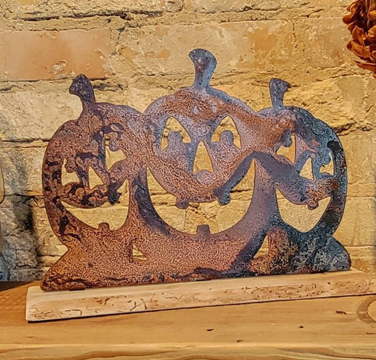 Rusty Jack O Lantern Stand Seasonal & Holiday Decorations Halloween