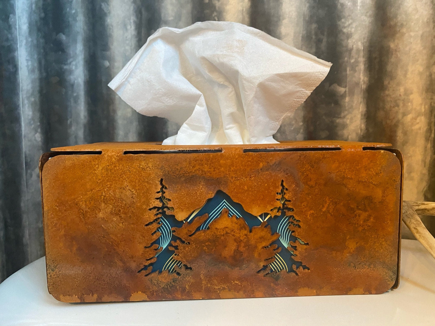 Rustic Tissue Box Cover Facial Tissue Holders