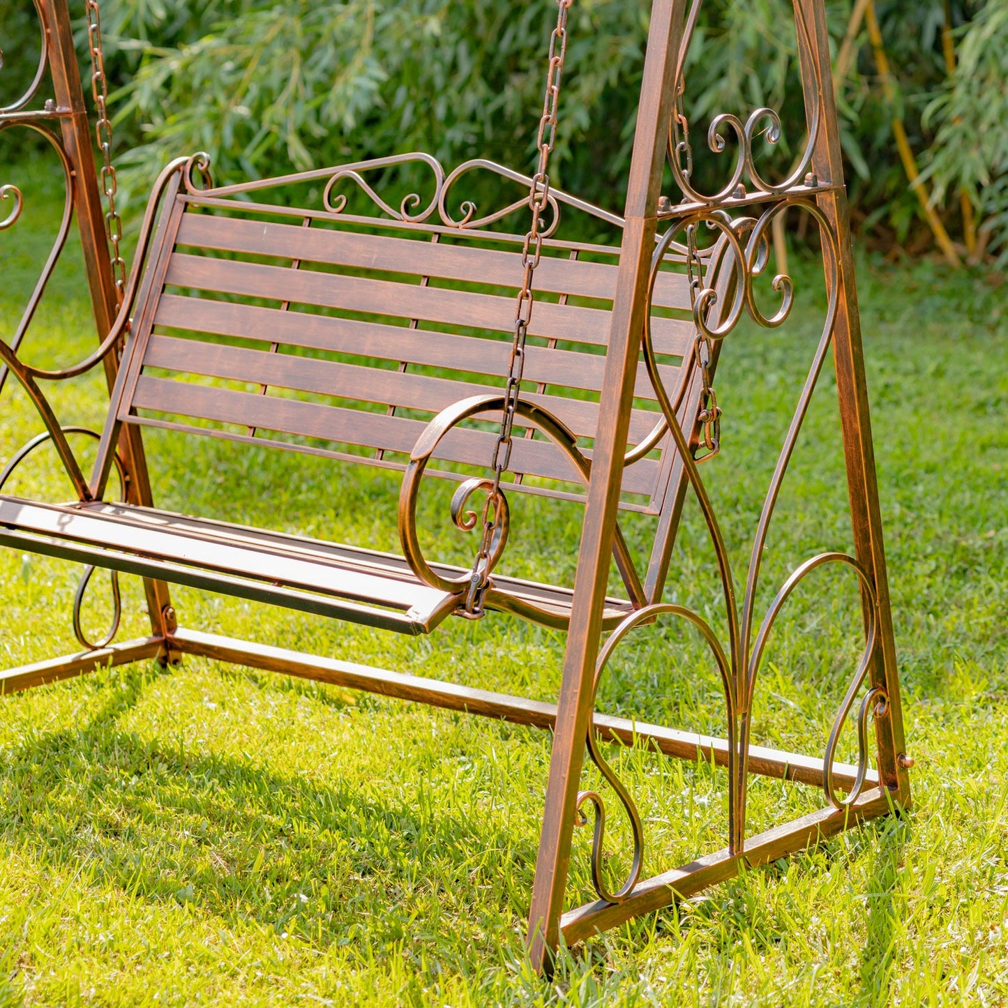 "Monte Carlo" Iron Swing Bench Benches Furniture