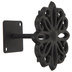 Black Weave Drapery Tie Backs Curtain Holdbacks Cabinet Knob