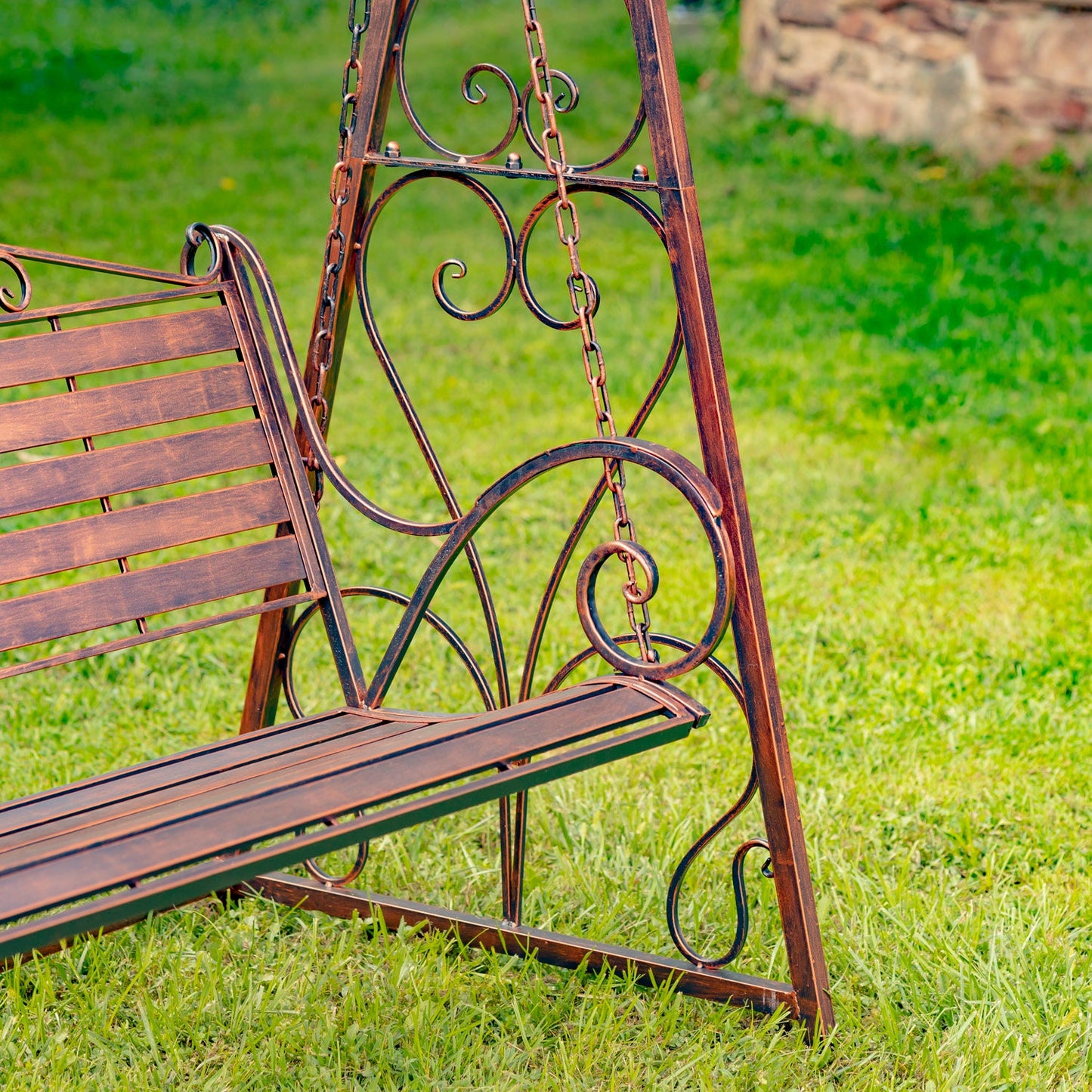 "Monte Carlo" Iron Swing Bench Benches Furniture