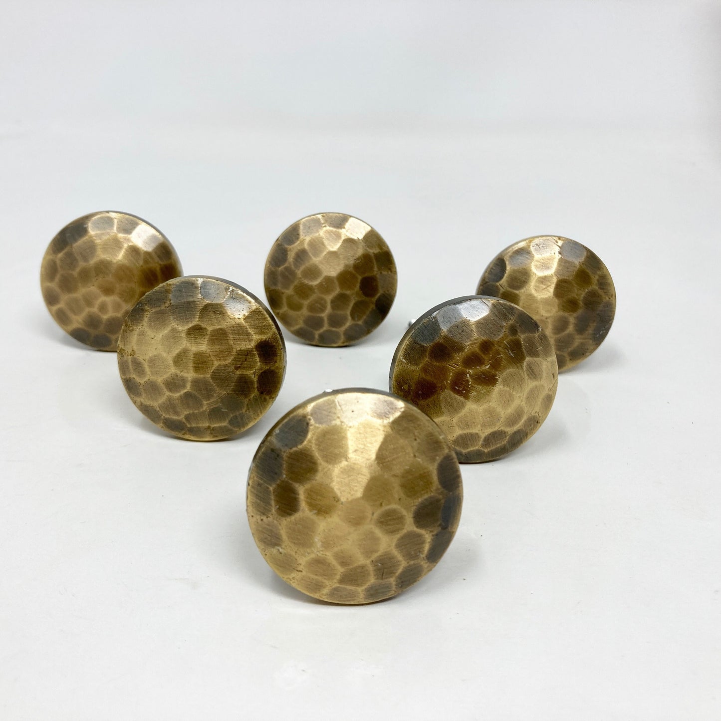 Hammered Antique Brass Knob Cabinet Knobs & Handles Cabinet Knob
