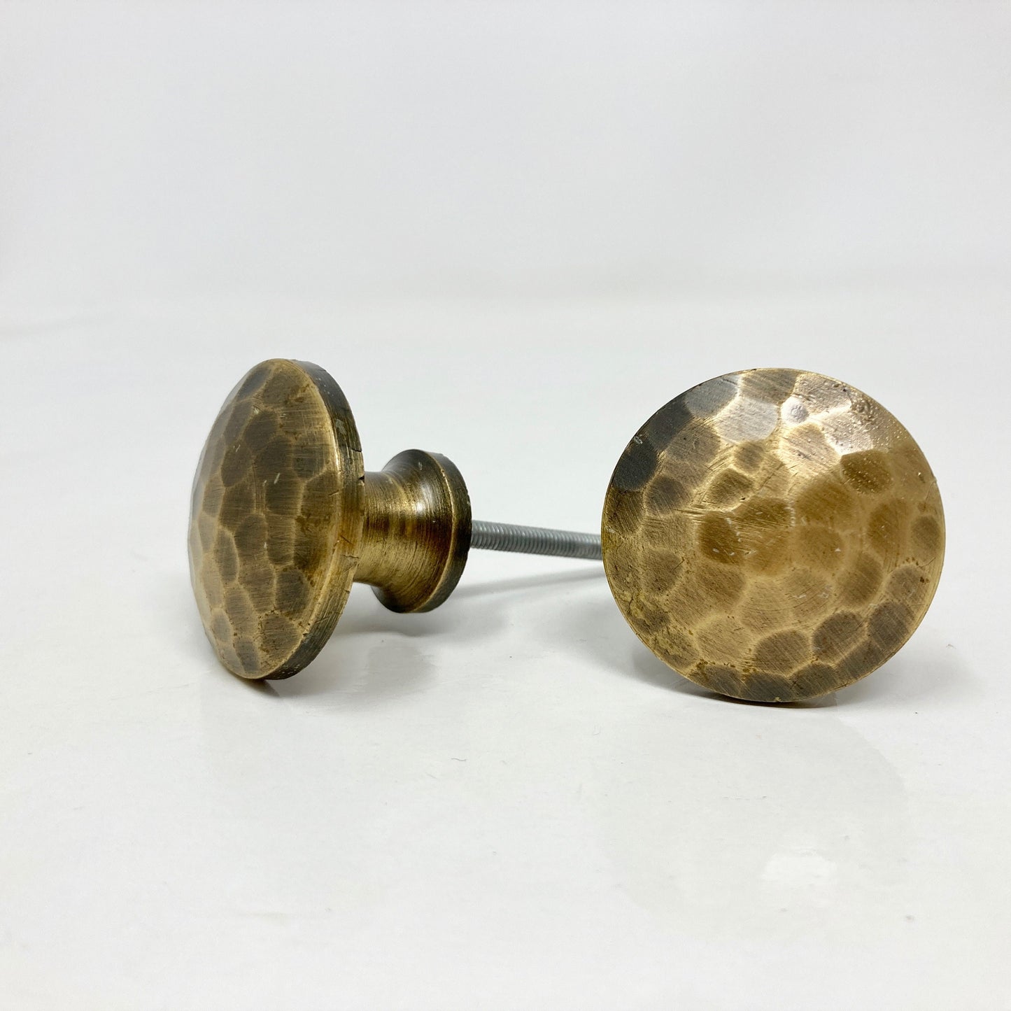 Hammered Antique Brass Knob Cabinet Knobs & Handles Cabinet Knob