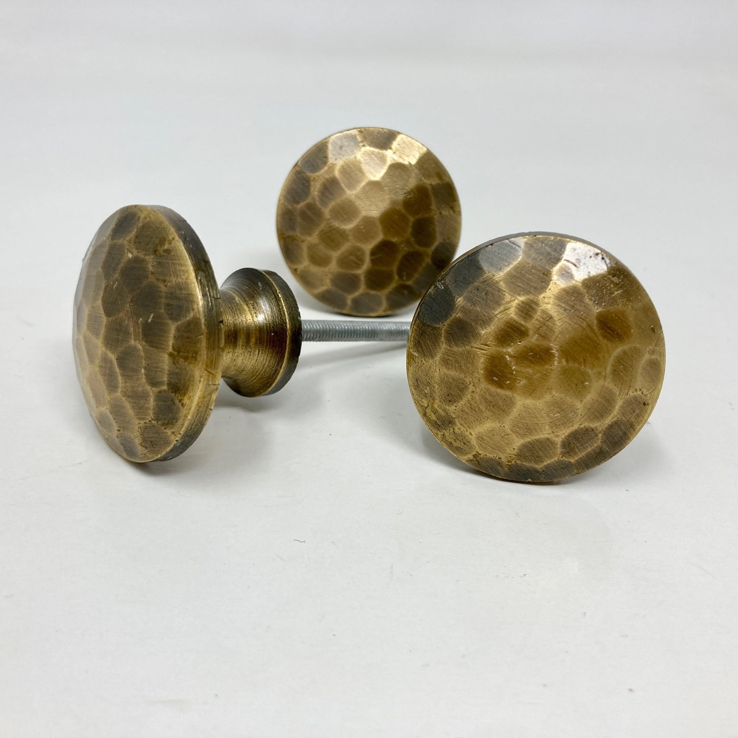 Hammered Antique Brass Knob Cabinet Knobs & Handles Cabinet Knob