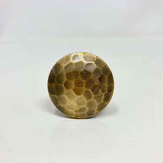 Hammered Antique Brass Knob Cabinet Knobs & Handles Cabinet Knob