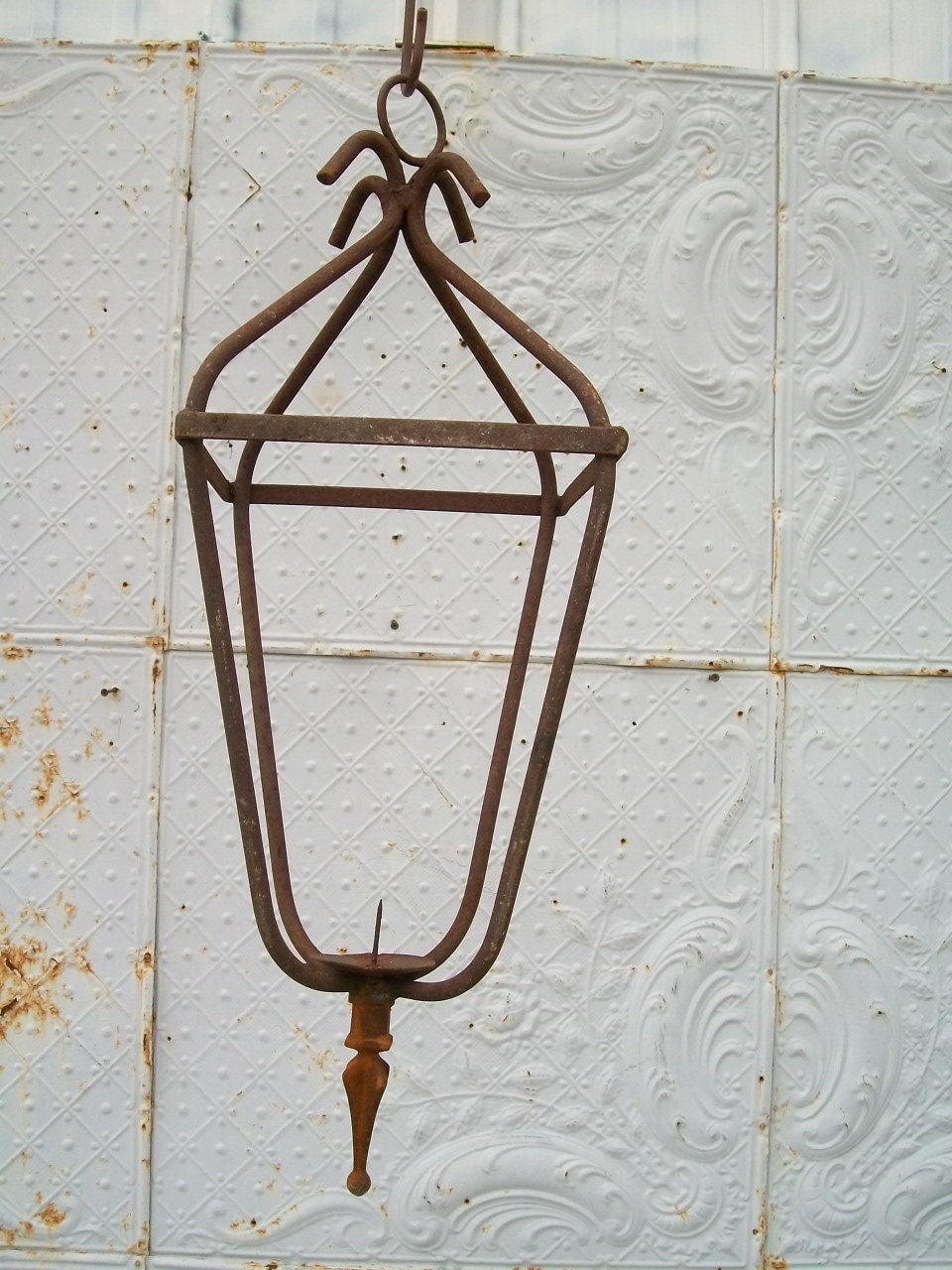 Wrought Iron Hanging Lantern Ceiling Light Fixtures Lighting