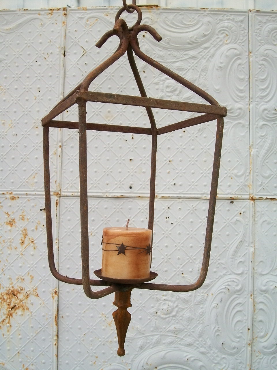 Wrought Iron Hanging Lantern Ceiling Light Fixtures Lighting