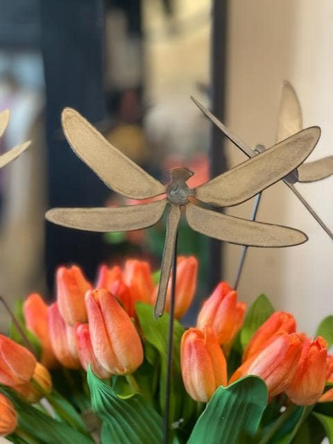Load image into Gallery viewer, Dragonfly Yard Stakes
