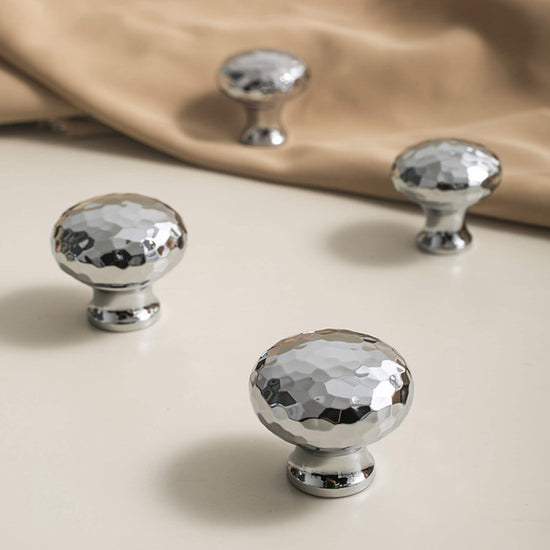 Chrome Hammered Cabinet