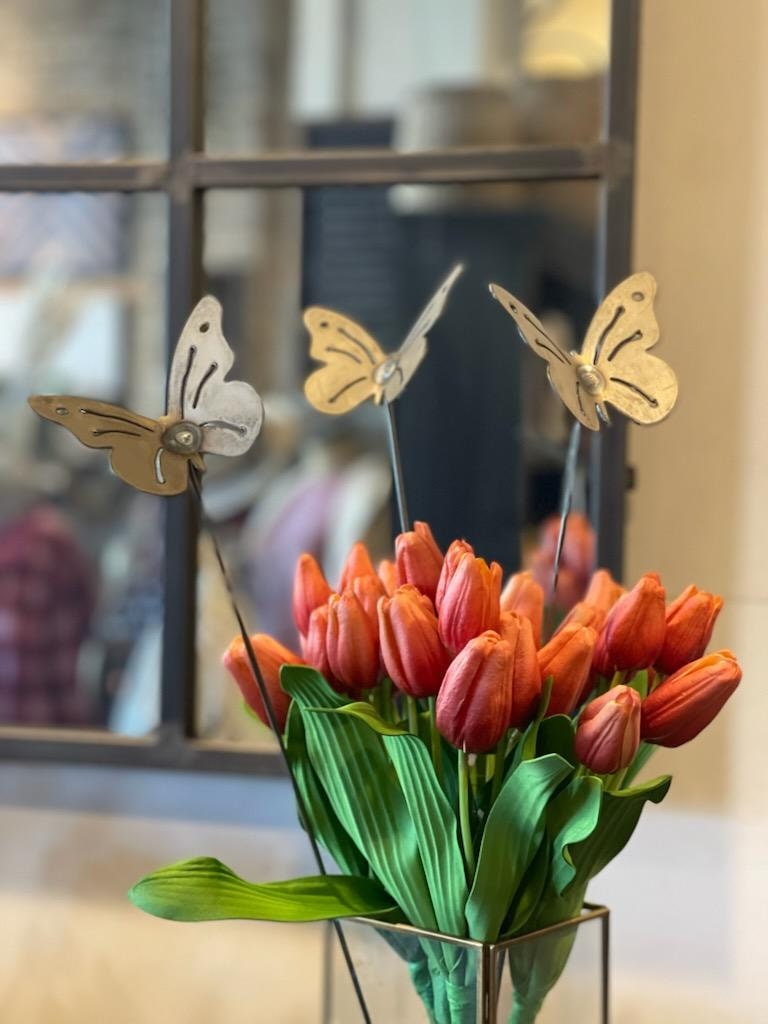 Set of 3 Butterfly Garden Stakes