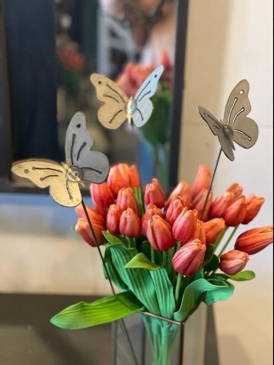 Set of 3 Butterfly Garden Stakes