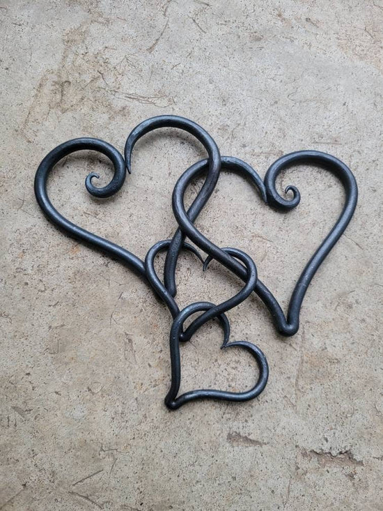 Family of Linked Hearts Decor