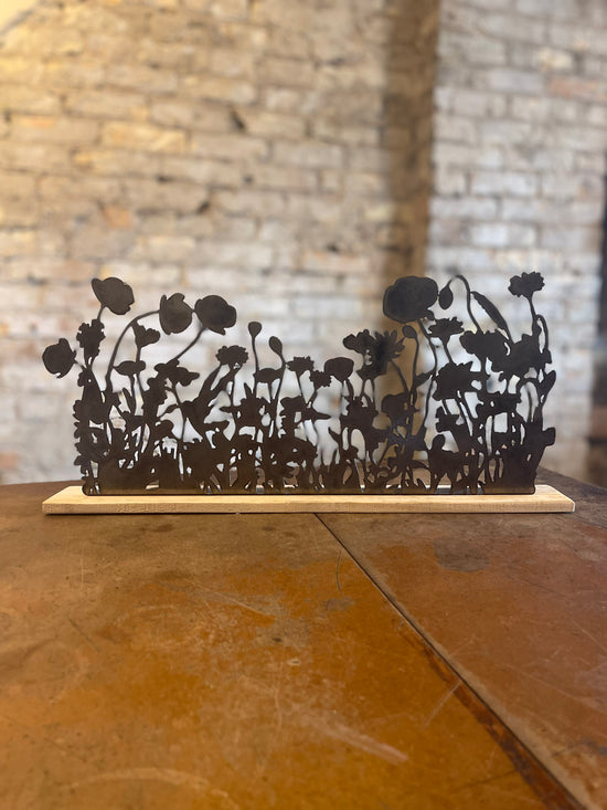 Metal Wildflowers Stand