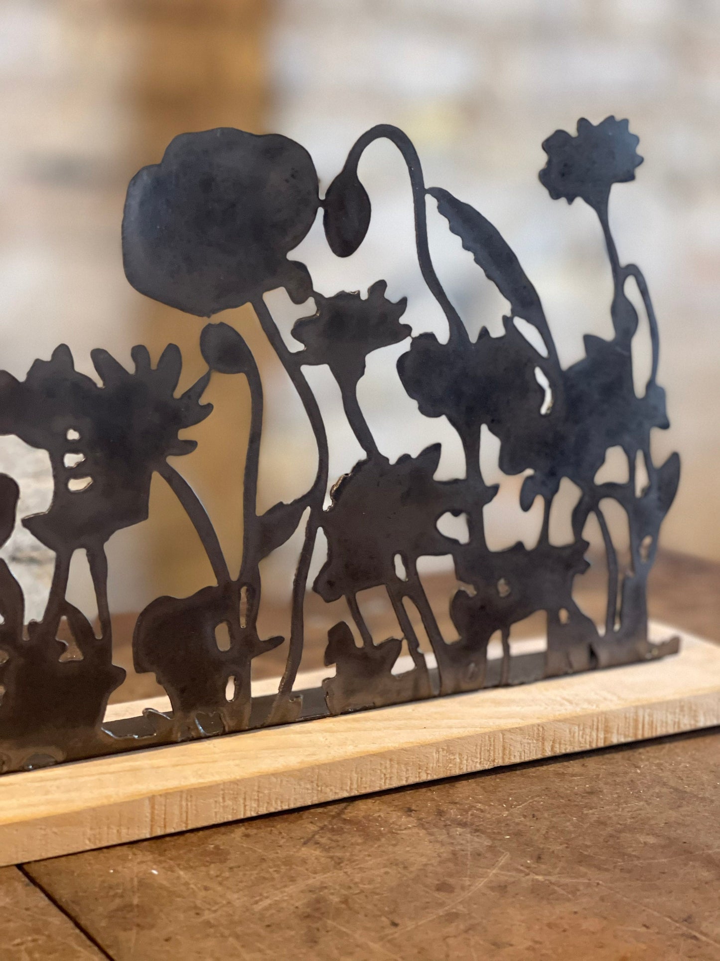 Metal Wildflowers Stand