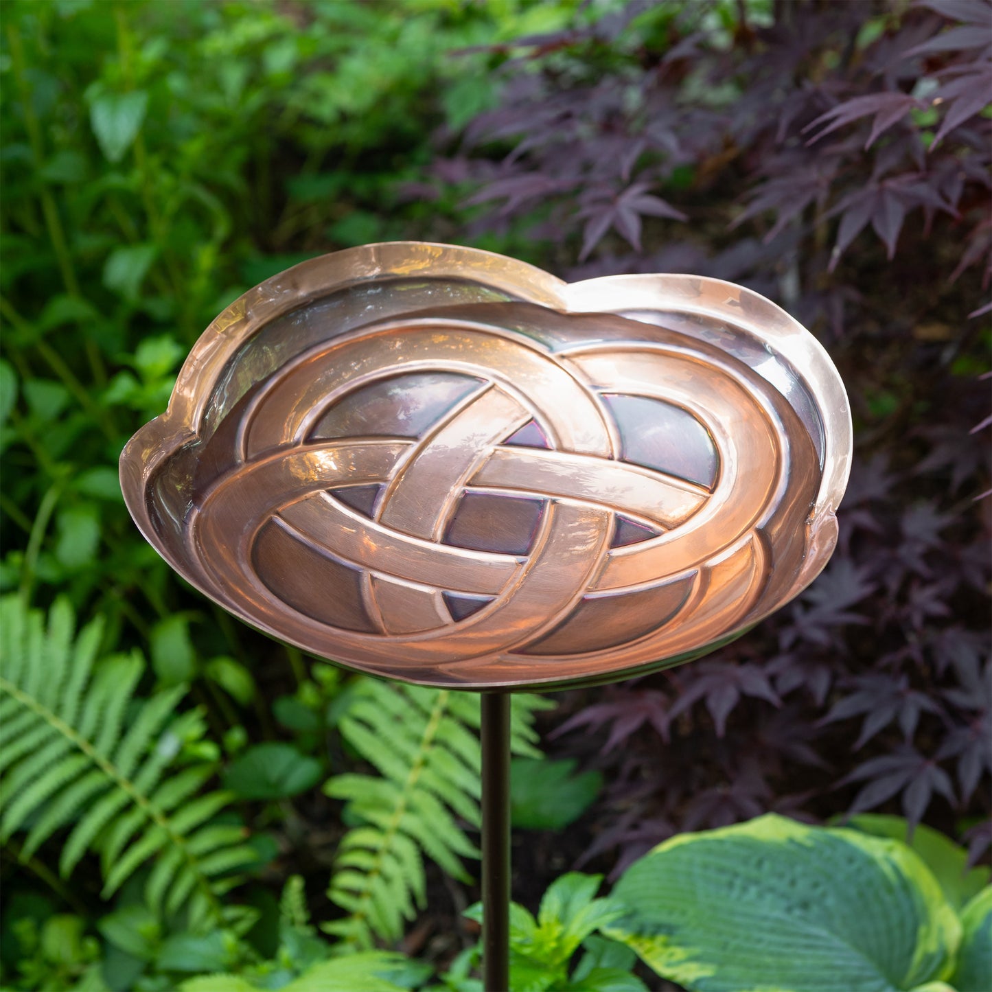Celtic Knot Copper Birdbath Bird Baths Garden