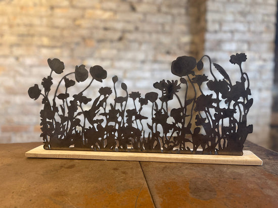 Metal Wildflowers Stand