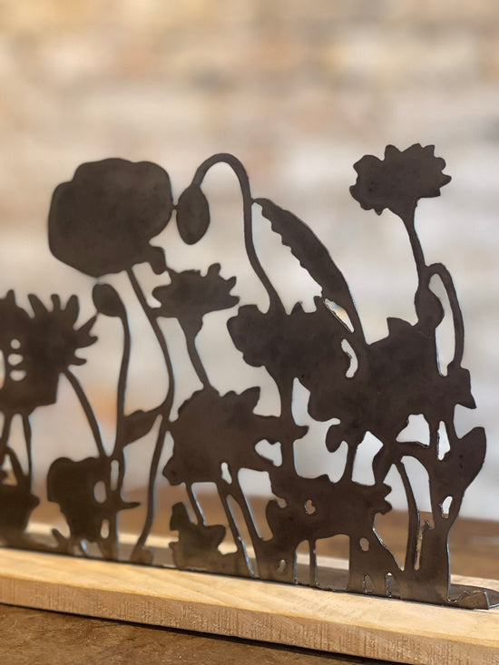 Metal Wildflowers Stand
