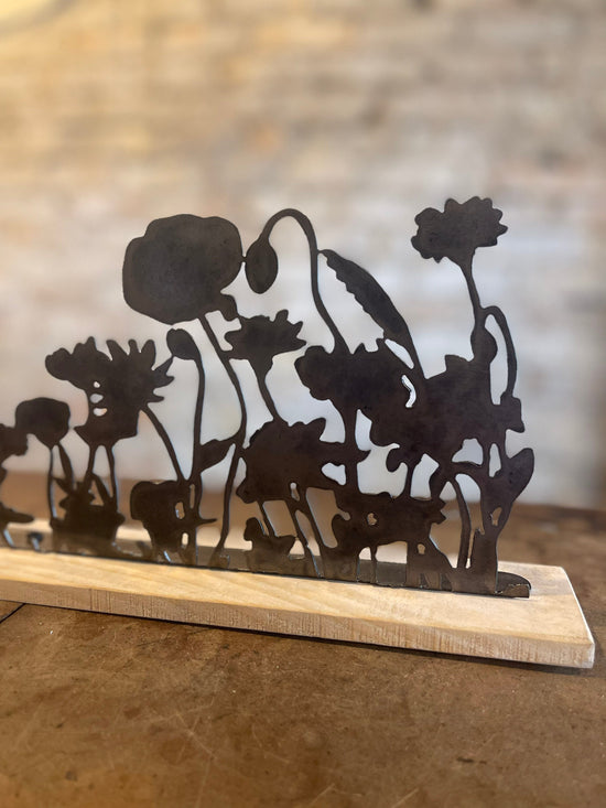 Metal Wildflowers Stand