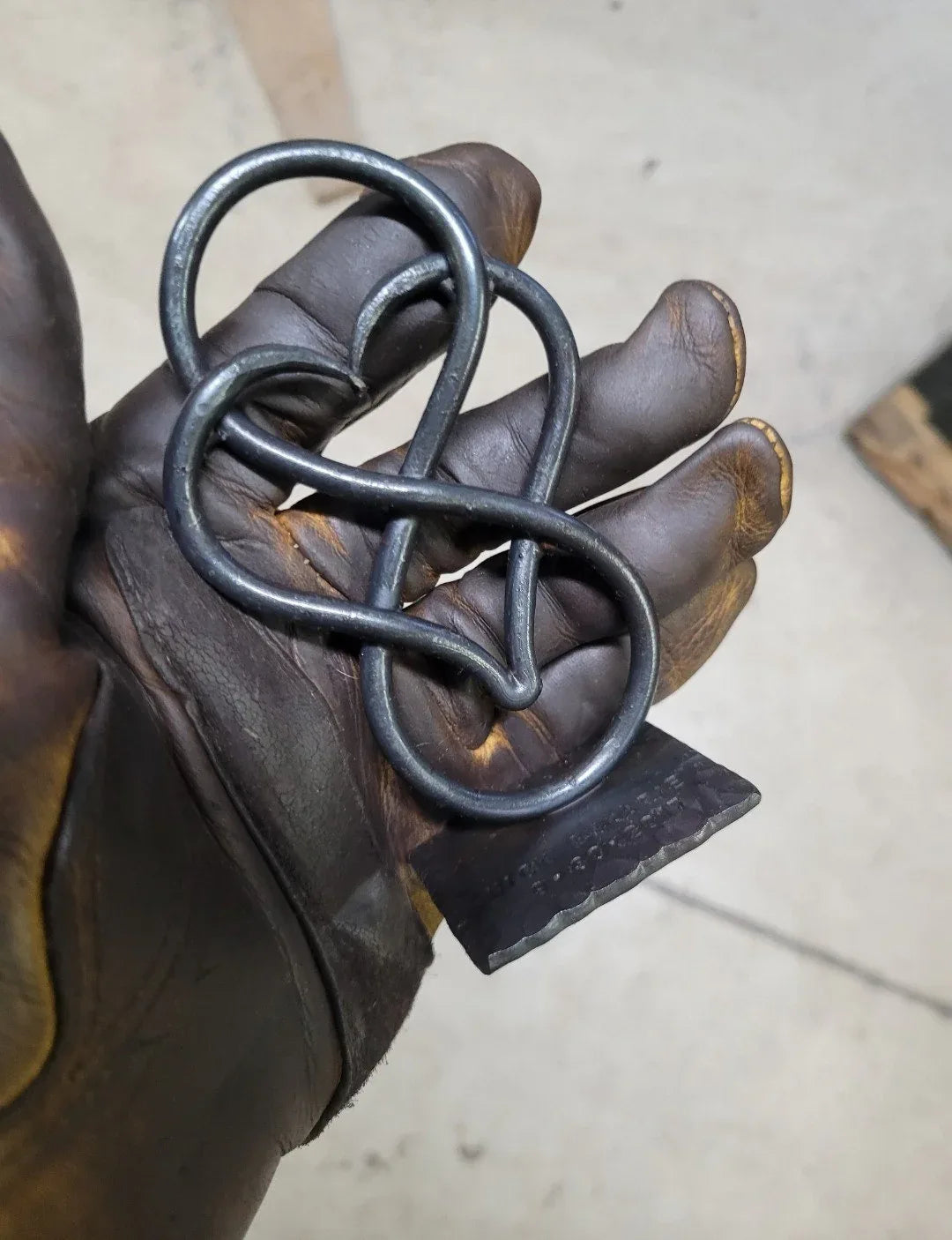 Infinity Iron Heart Sculpture