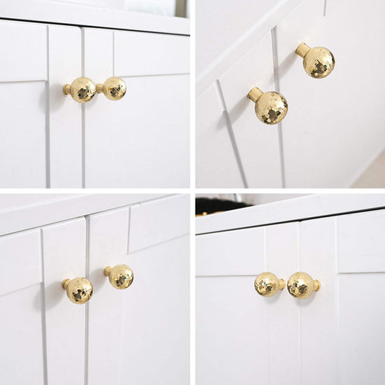 Gold Brass Hexagon Drawer Pulls Cabinet Knobs & Handles Drawer Pull