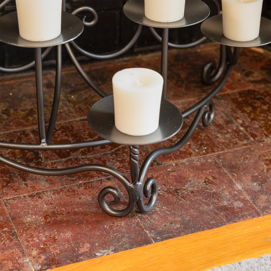 Scrolled Candelabra Candle Holders Candles