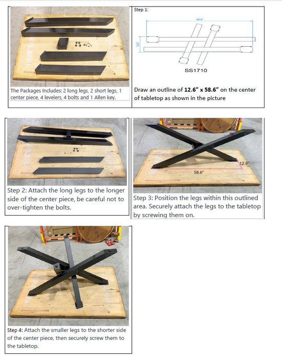 Load image into Gallery viewer, straw-bundle-shaped, Dining Table Legs Table Legs Table Legs
