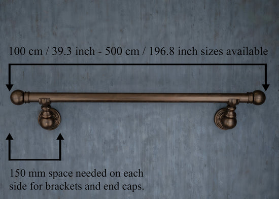 Bronze Curtain Rail