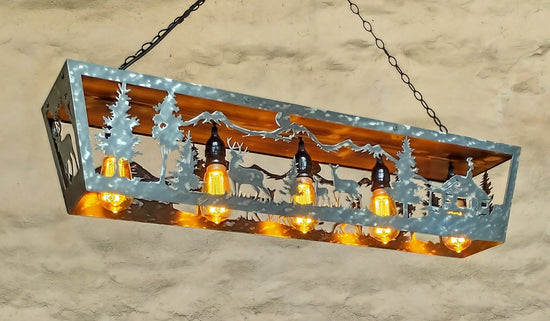 whitetail deer Cabin ceiling lights Lighting Lighting