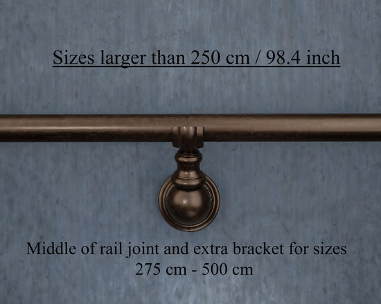 Bronze Curtain Rail