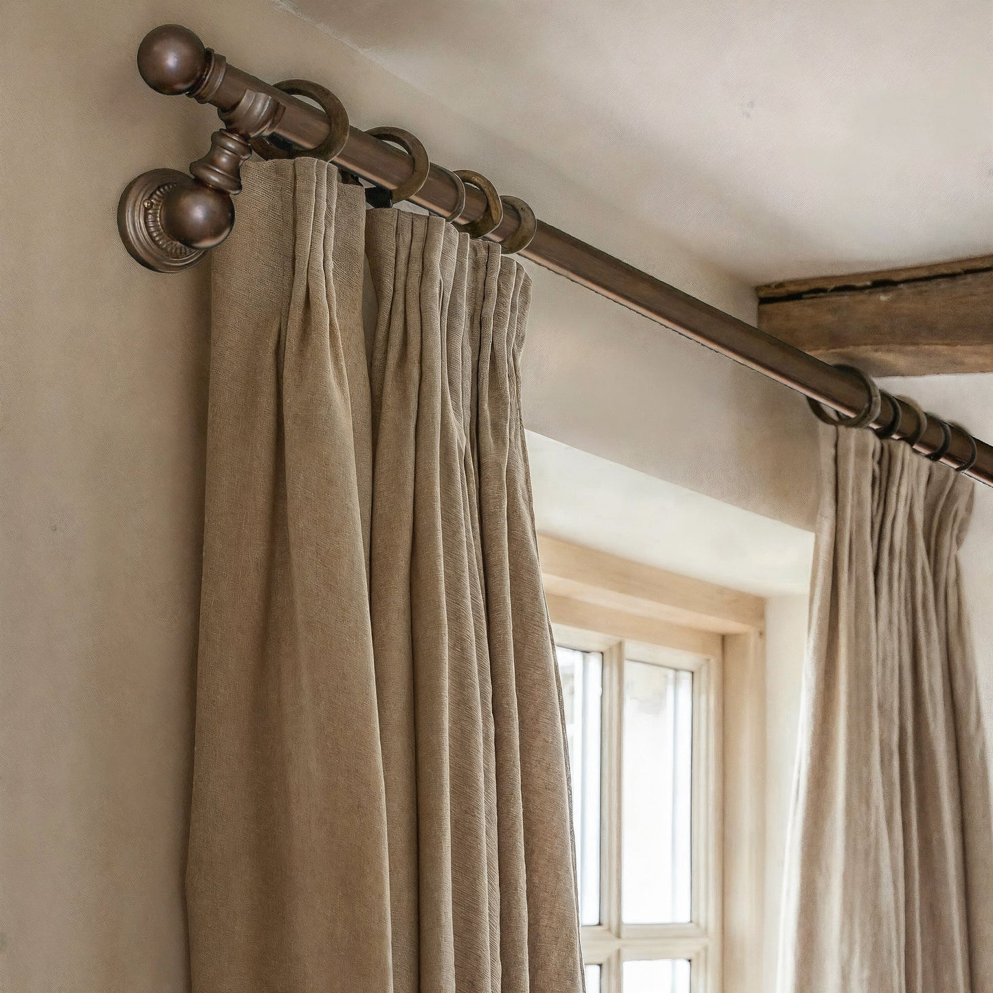 Bronze Curtain Rail