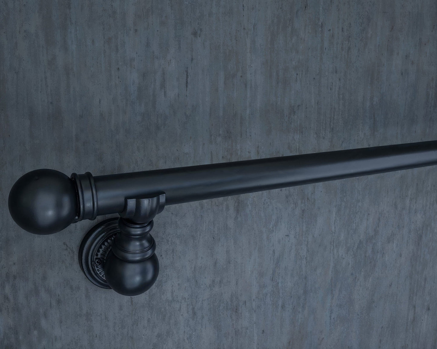 Black Metal Curtain Rail