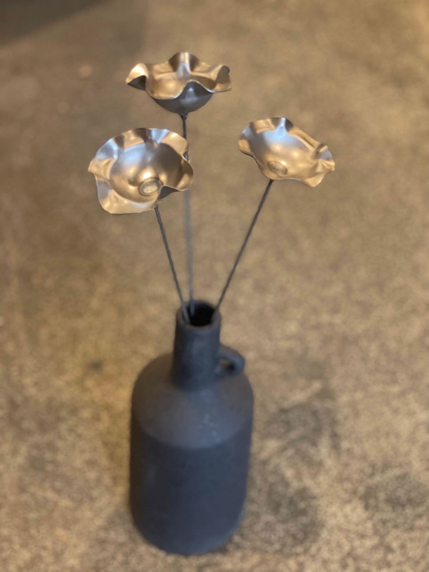 Ribbon Flower Bee Cups Set of 3 Decor