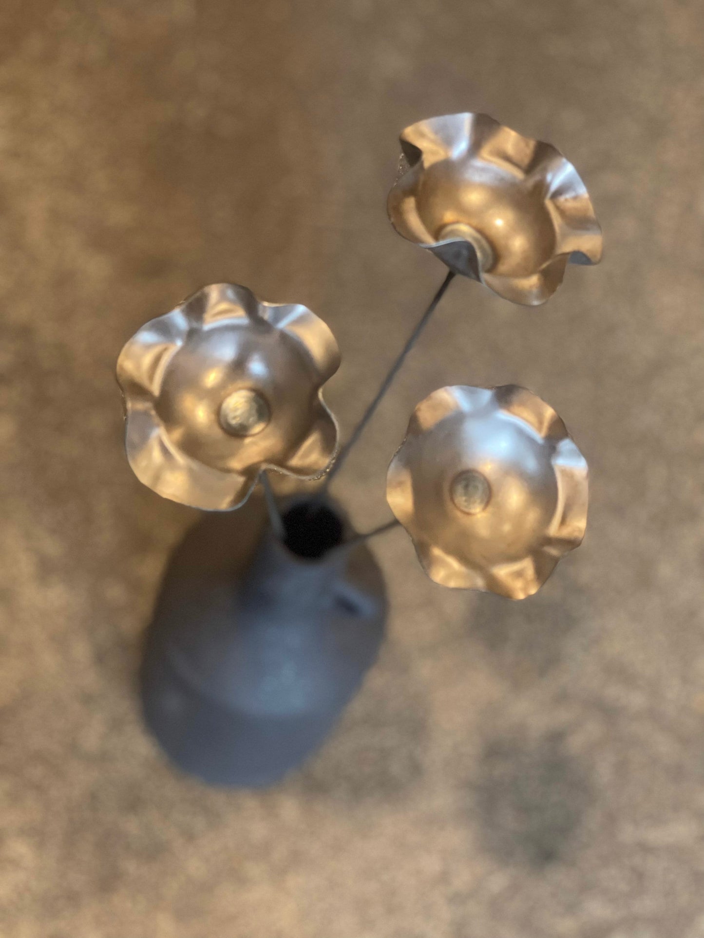 Ribbon Flower Bee Cups Set of 3 Decor