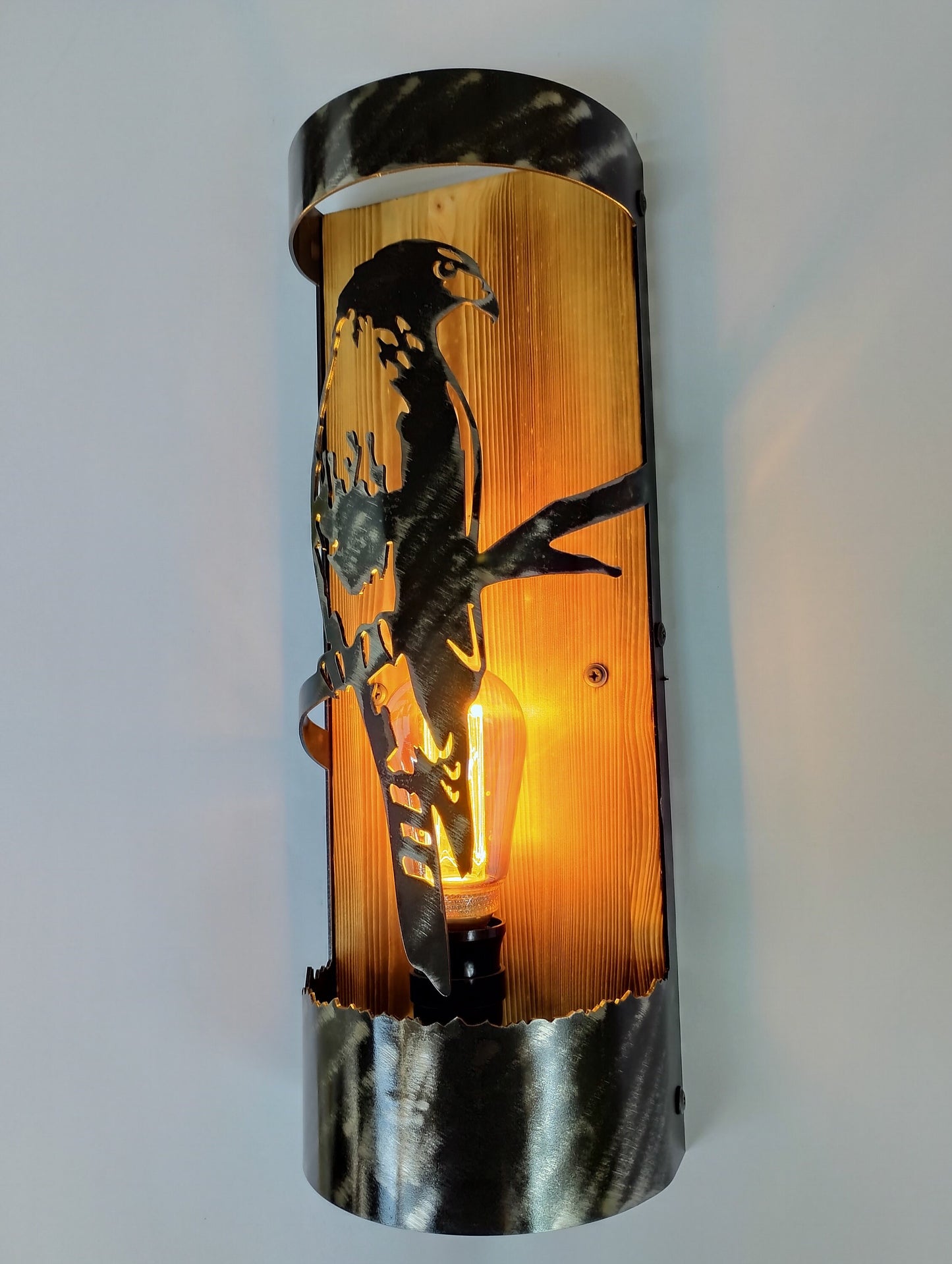 Rustic Hawk Cabin Sconce Wall Light Fixtures Lighting