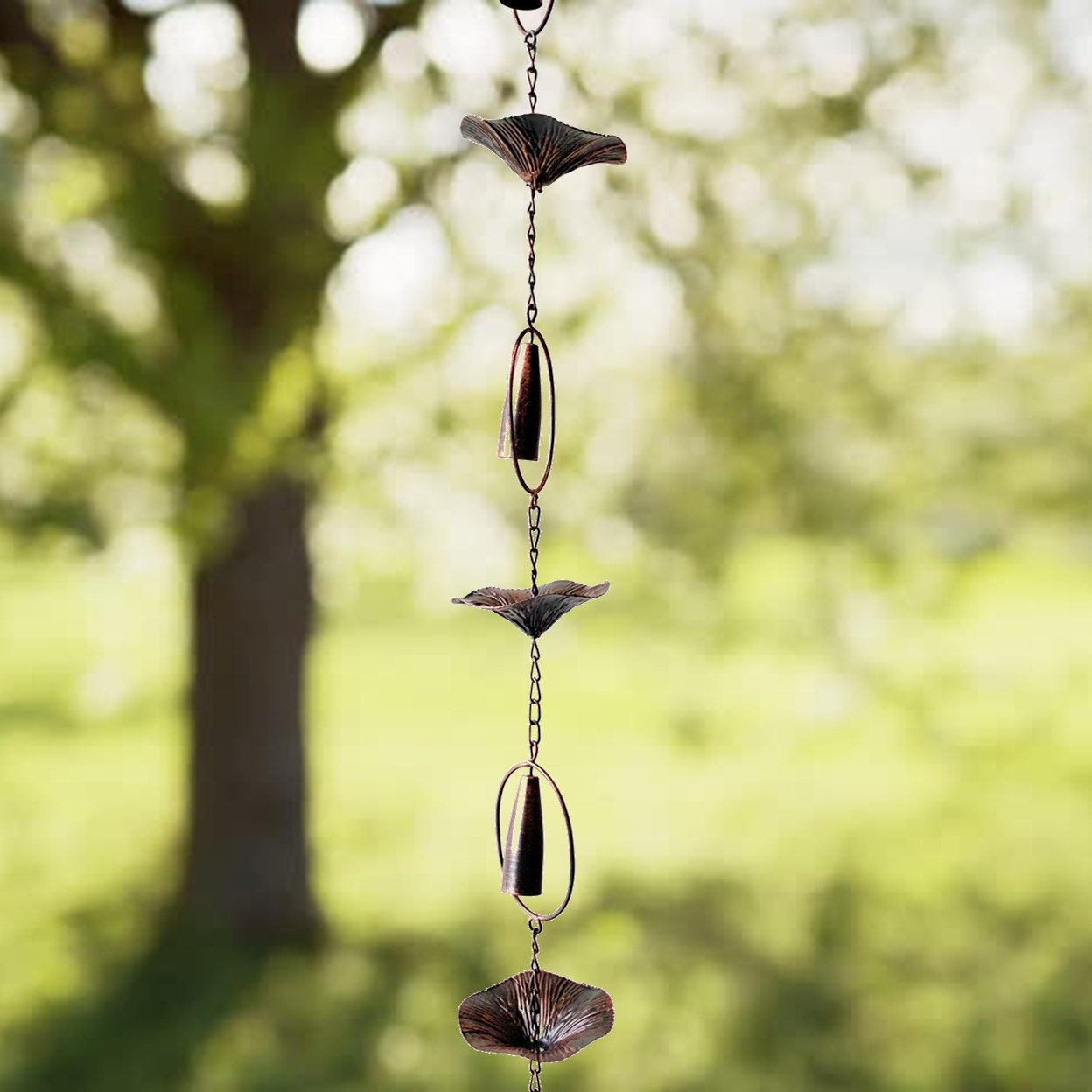 Iron Lilies Rain Chain Rain Chains Garden
