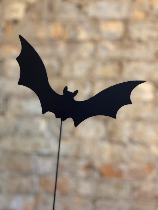 Bats Metal Garden Stakes Set Decor Halloween