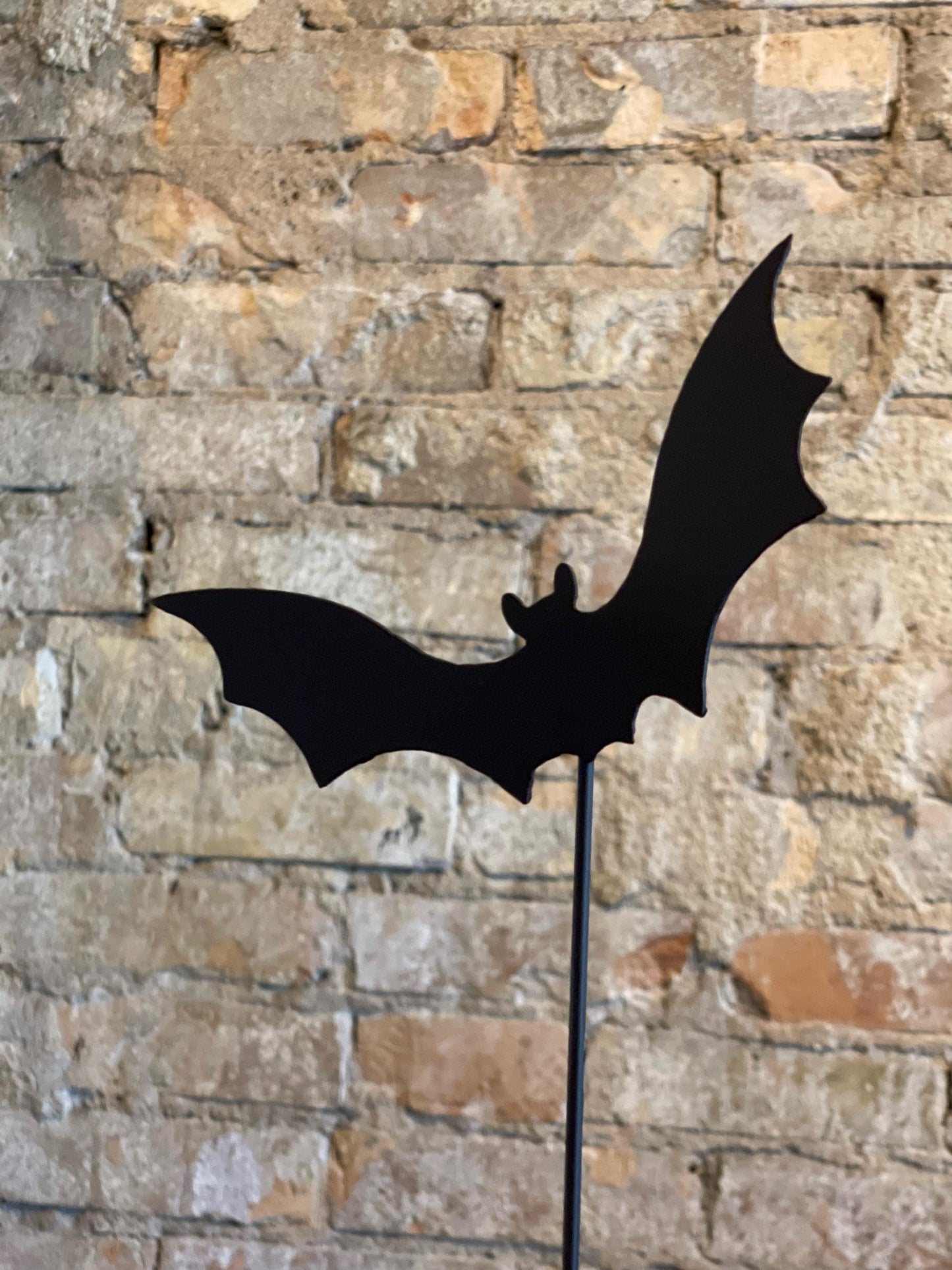Bats Metal Garden Stakes Set Decor Halloween