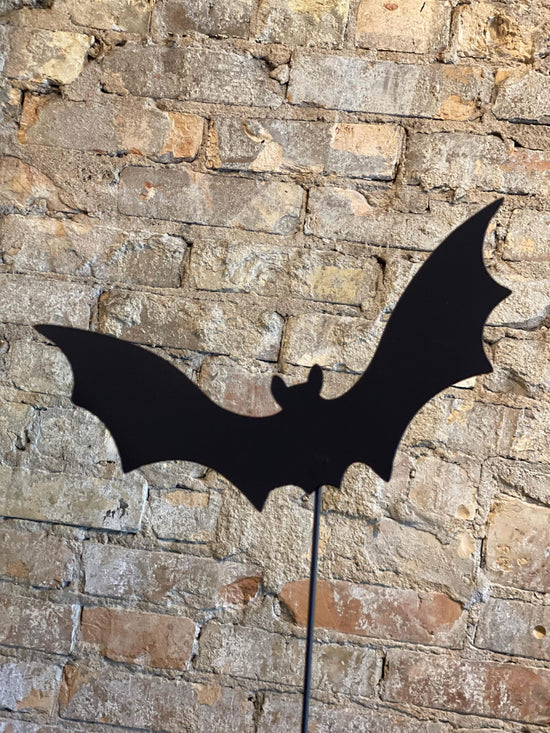 Bats Metal Garden Stakes Set Decor Halloween