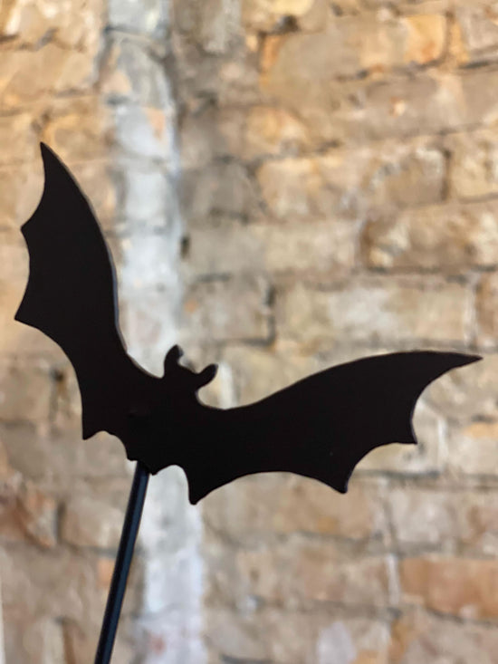 Bats Metal Garden Stakes Set Decor Halloween