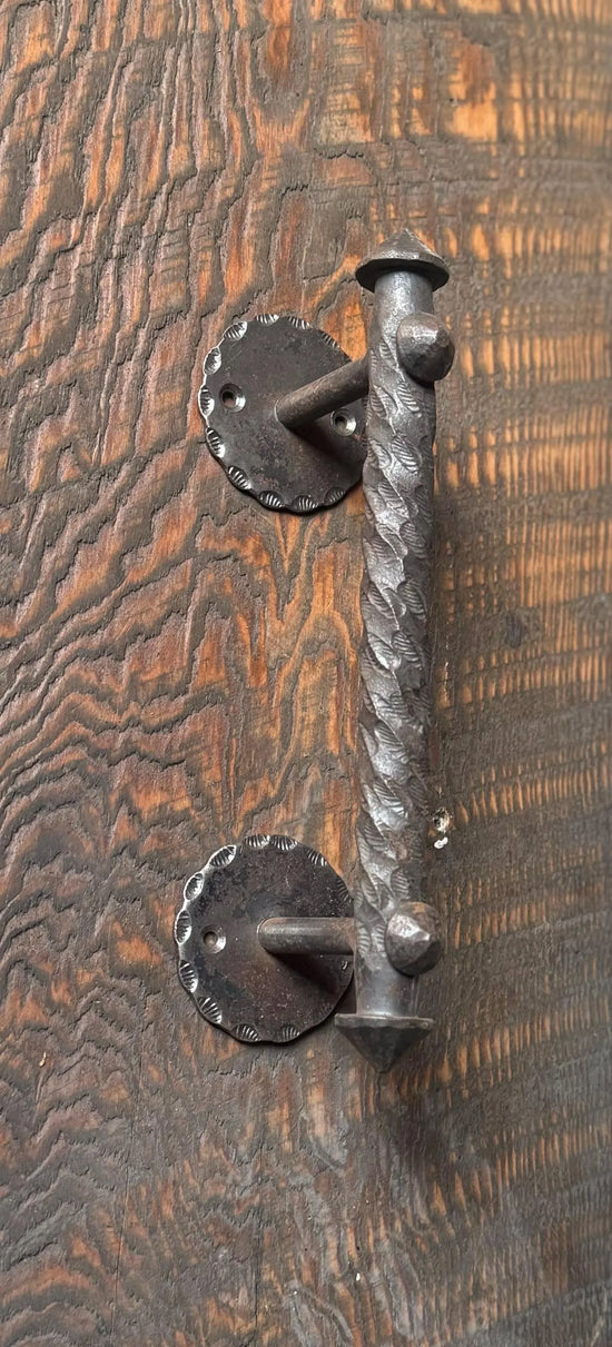 Leaf Pattern Iron Door Pull Door Knobs & Handles Door Pull