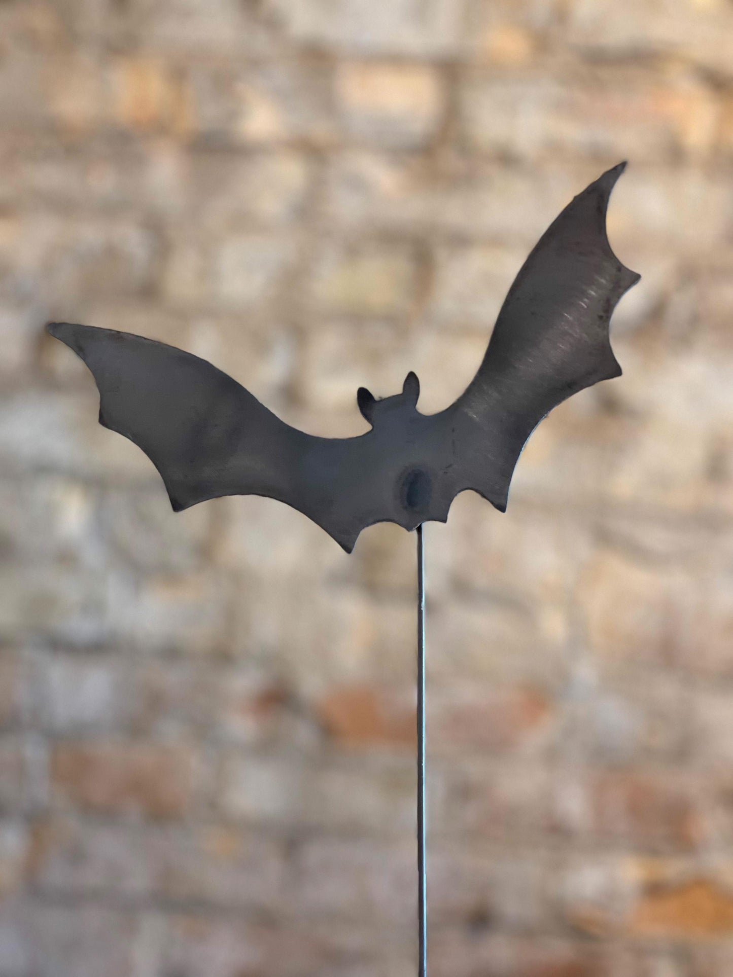 Bats Metal Garden Stakes Set Decor Halloween