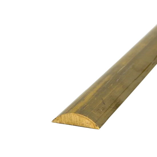 Solid Back Half Oval Brass Trim