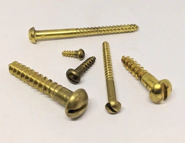 #3 SRH Wood Screws, Brass