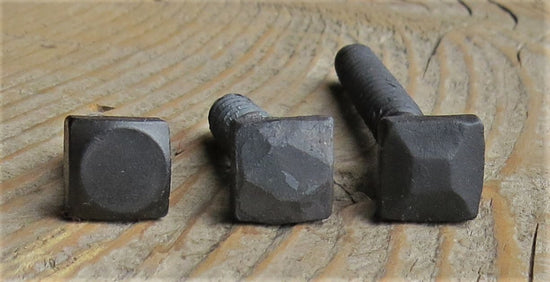Decorative hammered square head lag screw, combining unique design and utility in one fastener