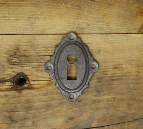 HE-164 Victorian Iron Key Hole Plate