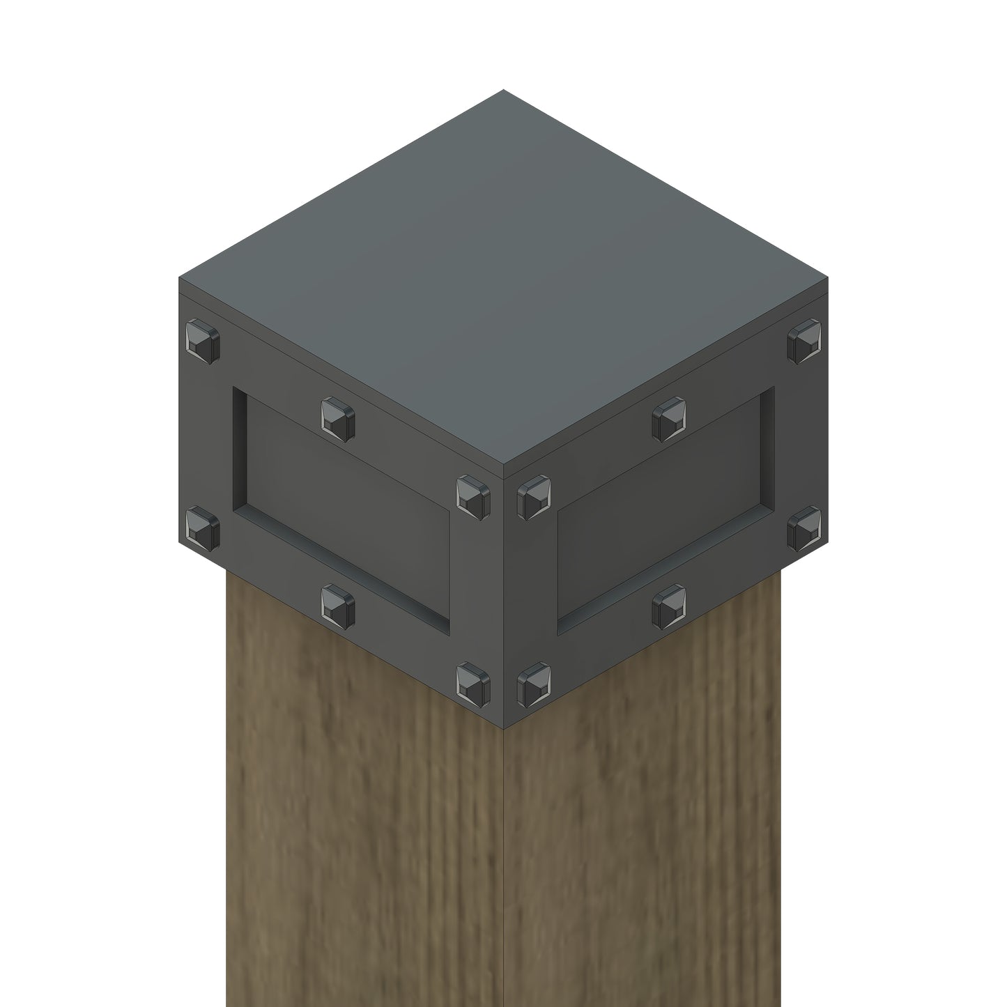 Mid-Century Iron Post Cap