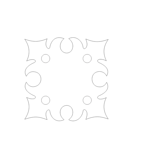 Plaque d'ancrage à anneau carré en D