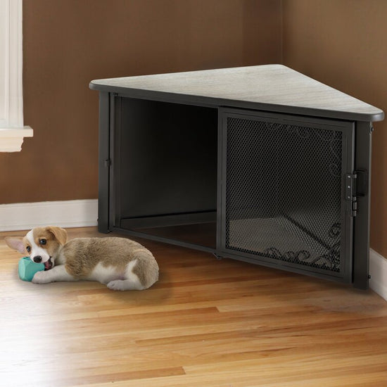 Load image into Gallery viewer, Accent Corner Pet Crate Pet Accessories
