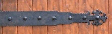 Load image into Gallery viewer, Portuguese Gothic Wrought Iron Faux Hinge Strap
